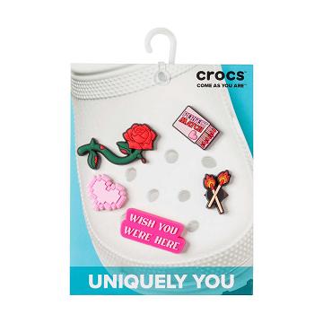 Crocs Valentines Girly 5 Pack Men's Jibbitz Charms Multicolor | Australia 0912WNBY